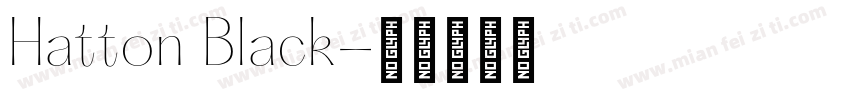 Hatton Black字体转换